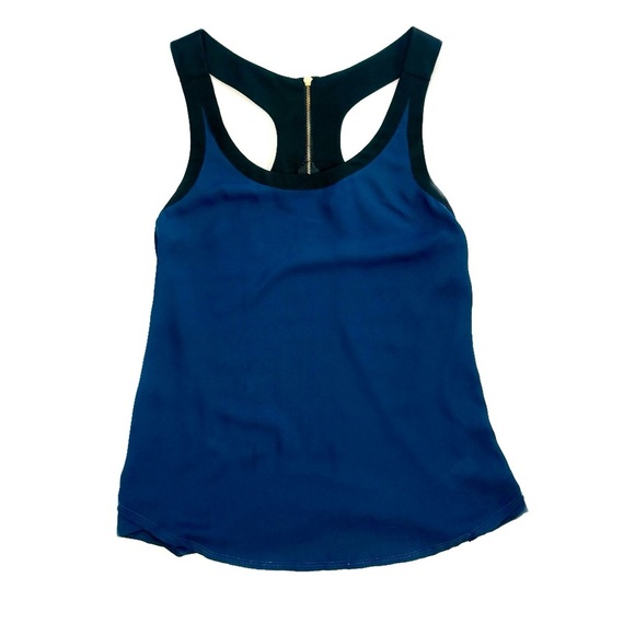 Express flowy zip back chiffon top ❤️ - Picture 2 of 6